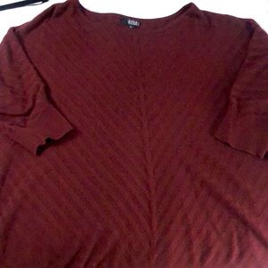 Maroon a.n.a 1x sweater